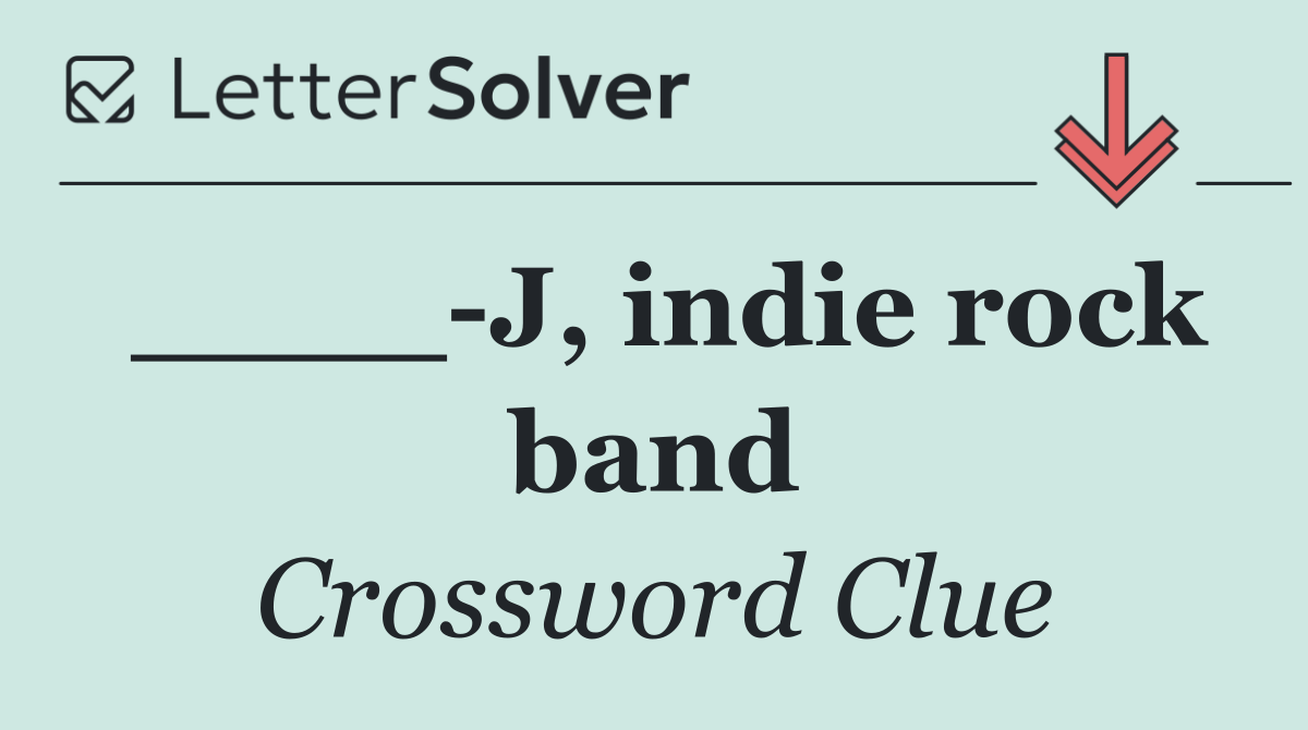 ____ J, indie rock band