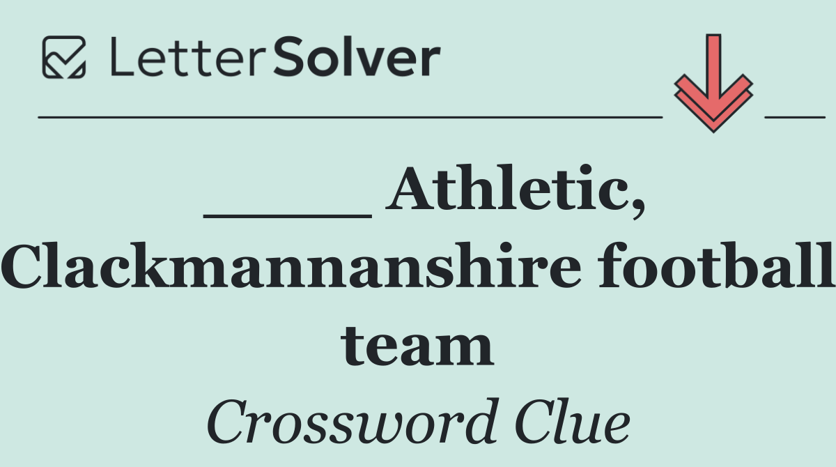 ____ Athletic, Clackmannanshire football team