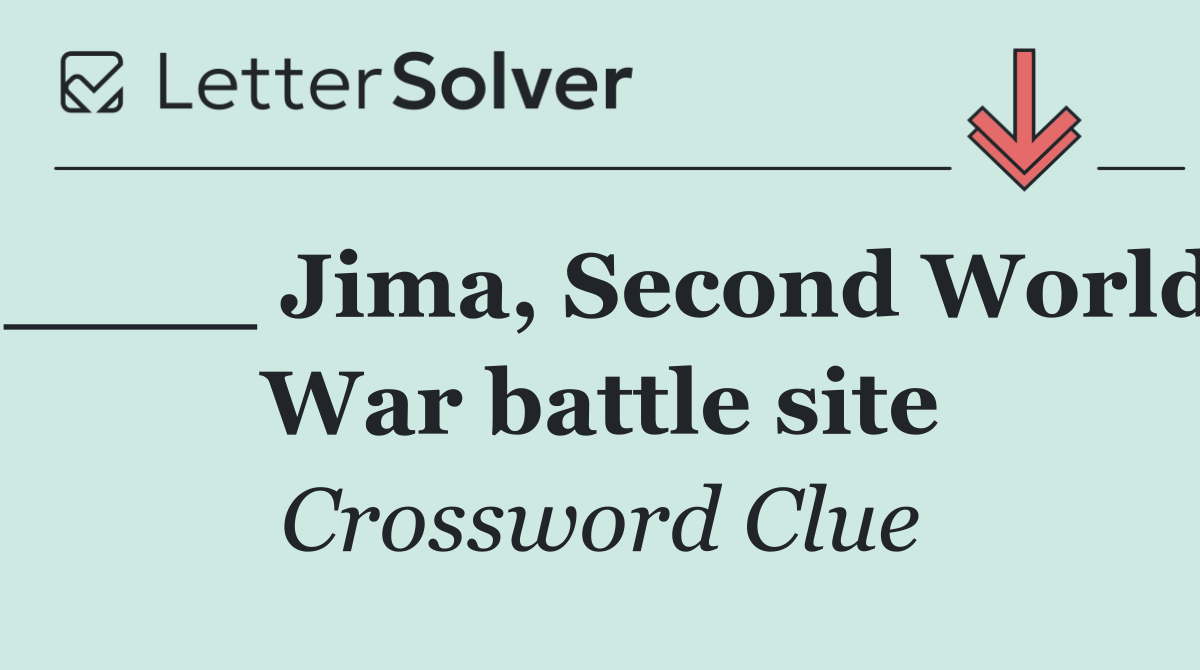 ____ Jima, Second World War battle site