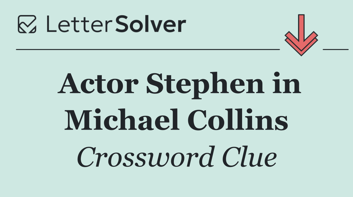 Actor Stephen in Michael Collins