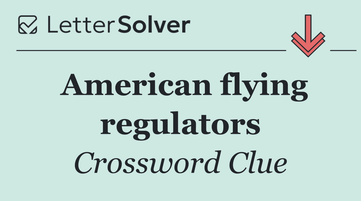 American flying regulators