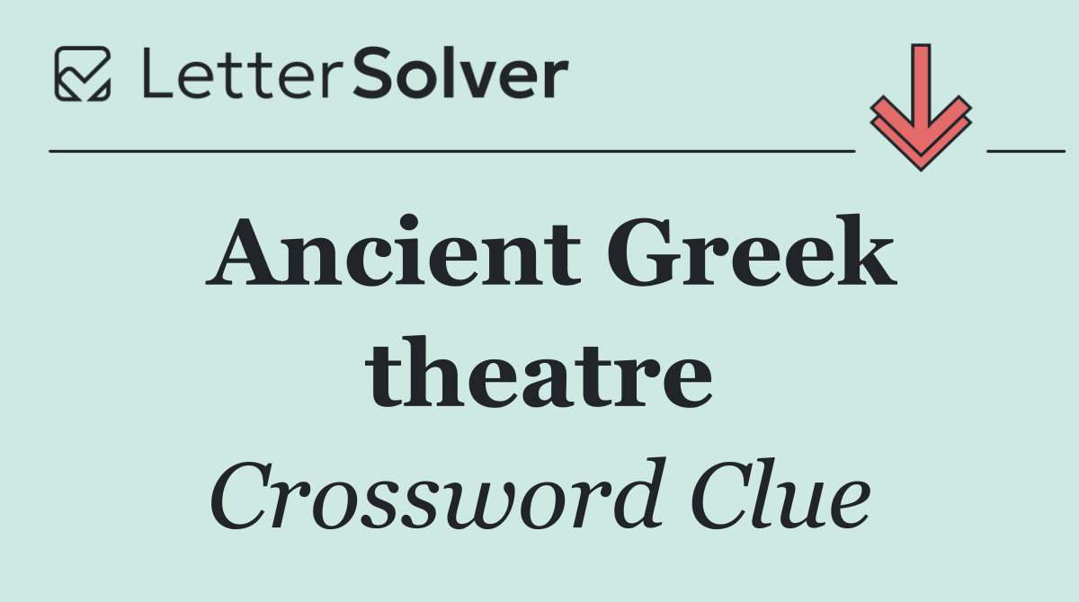 Ancient Greek theatre