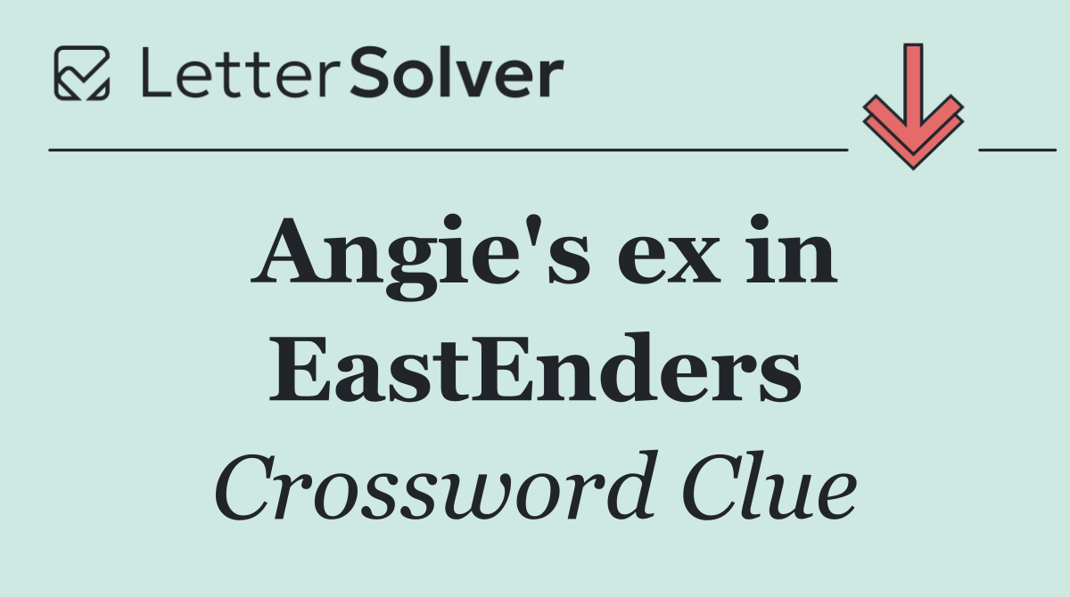 Angie's ex in EastEnders