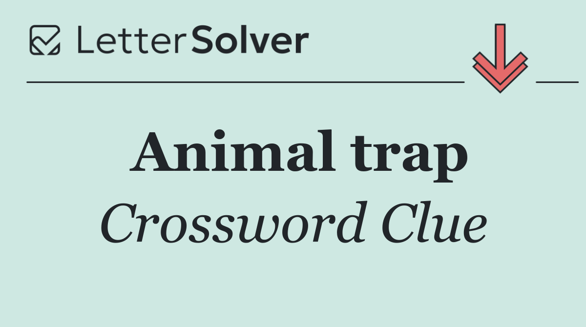 Animal trap