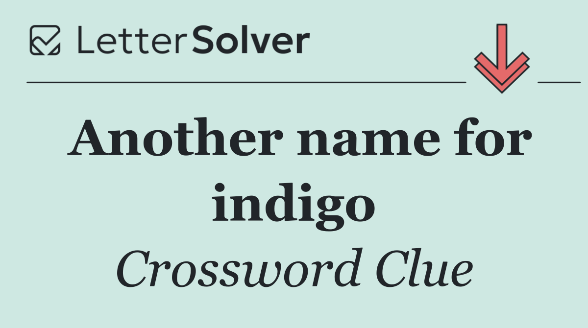 Another name for indigo