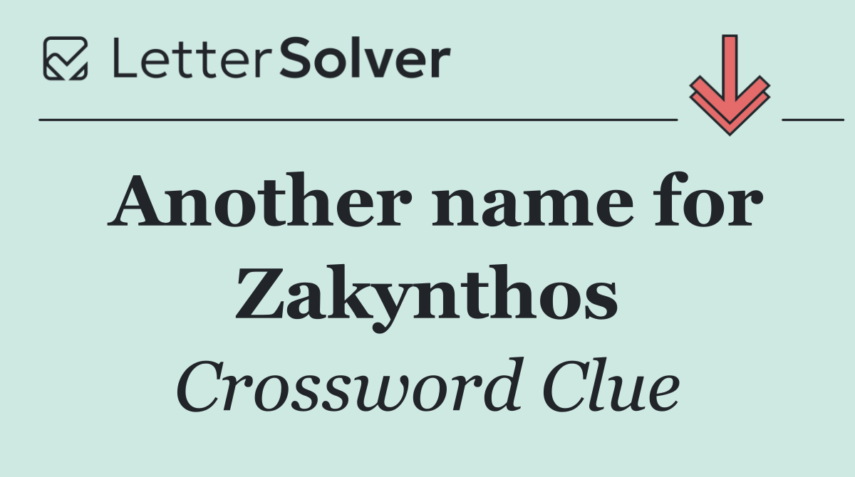 Another name for Zakynthos