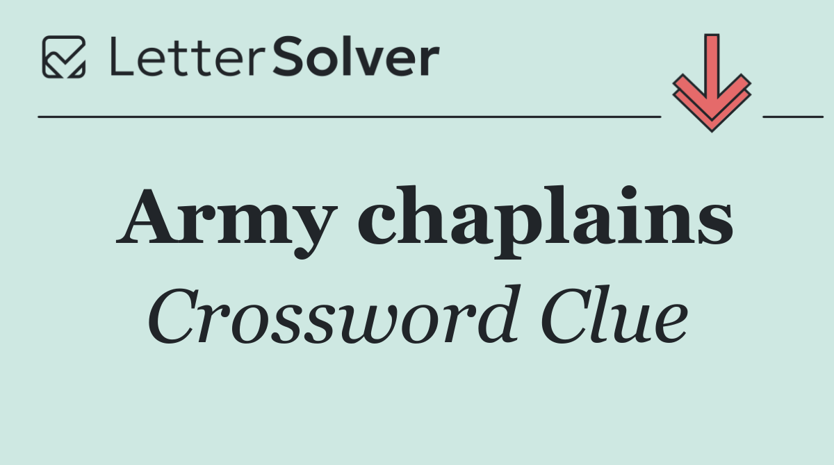 Army chaplains