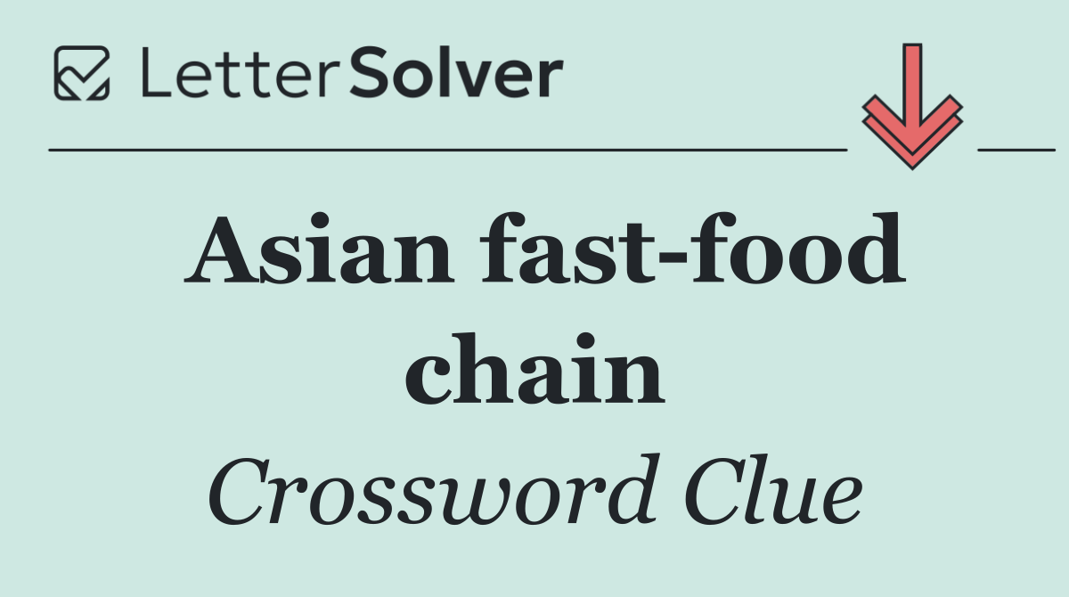 Asian fast food chain
