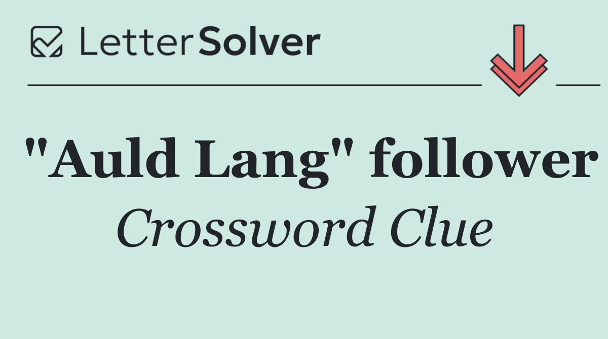 "Auld Lang" follower