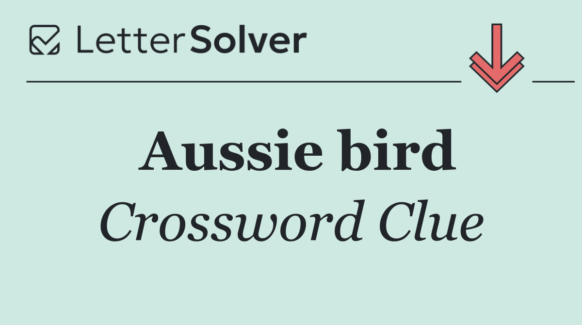 Aussie bird