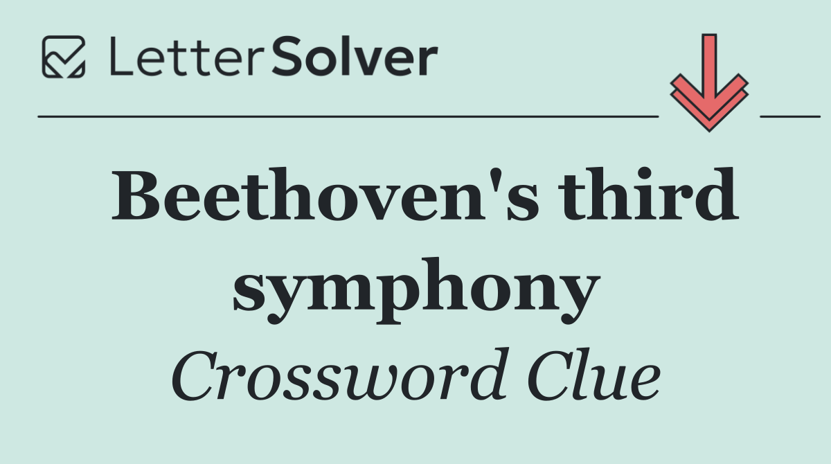 Beethoven's third symphony