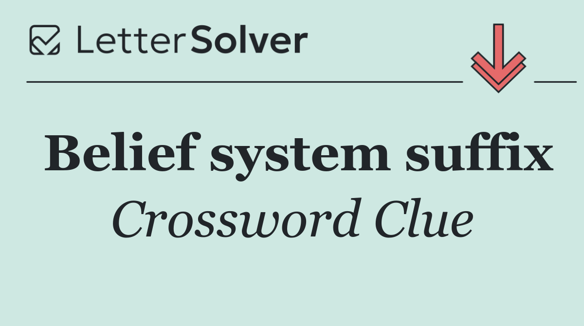 Belief system suffix