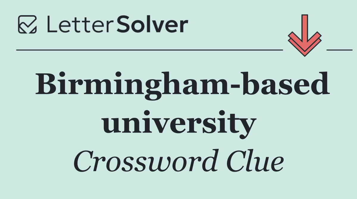 Birmingham based university