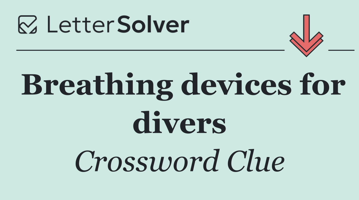 Breathing devices for divers
