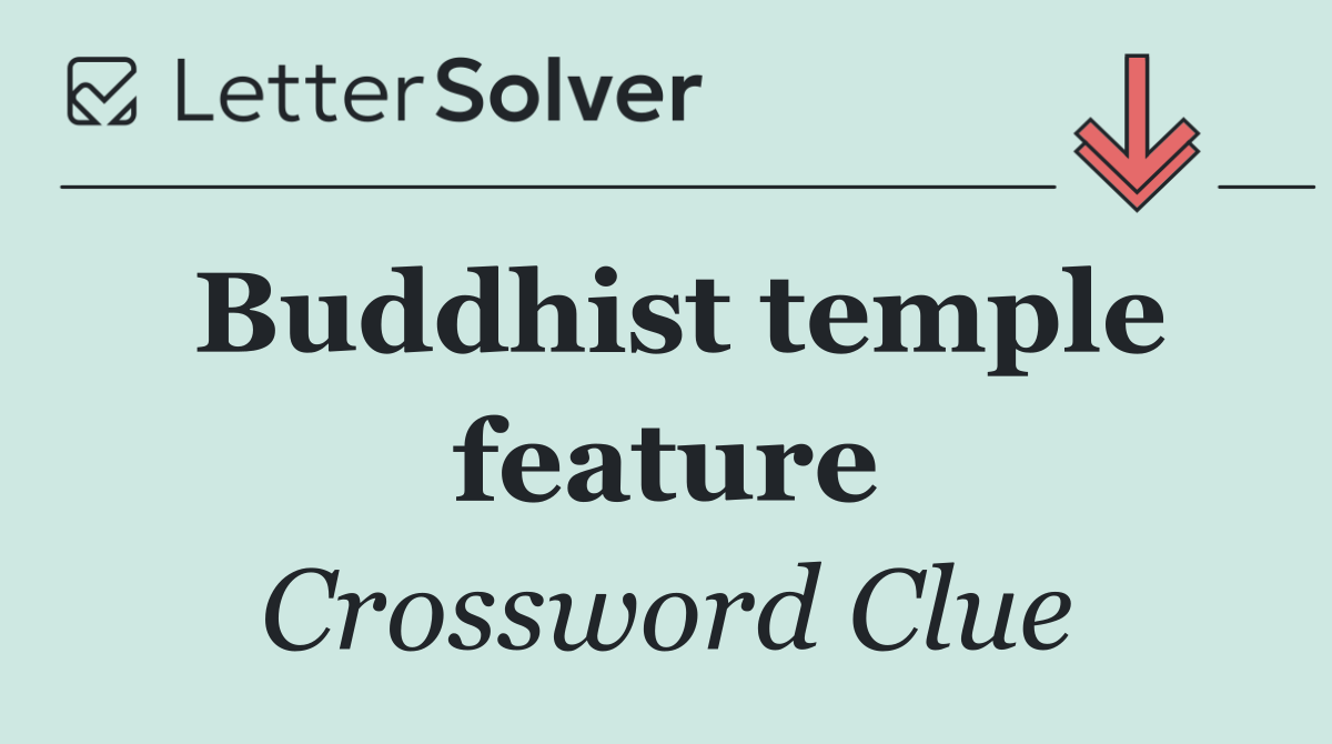 Buddhist temple feature