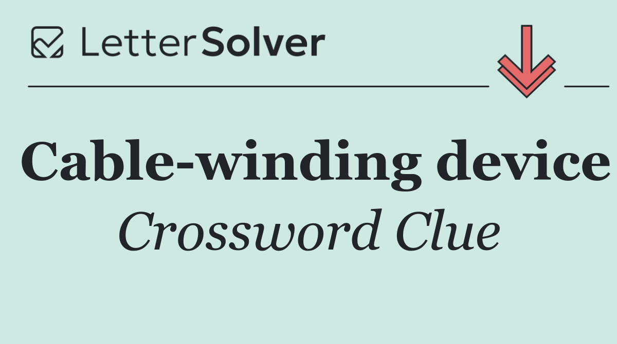 Cable winding device