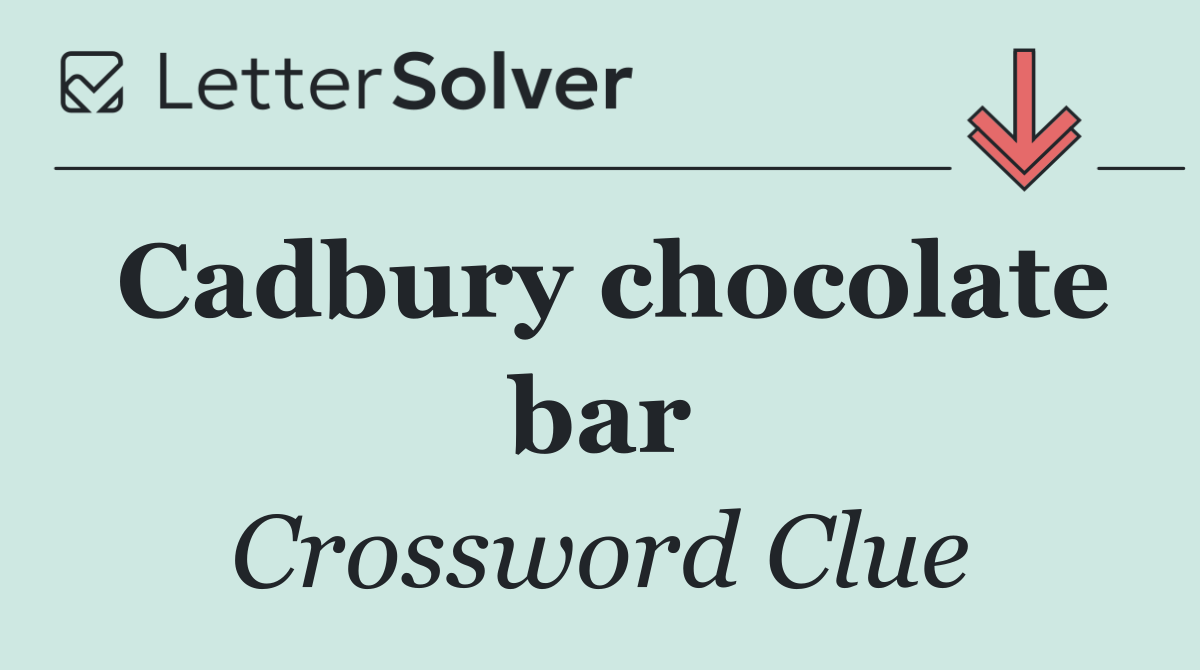 Cadbury chocolate bar