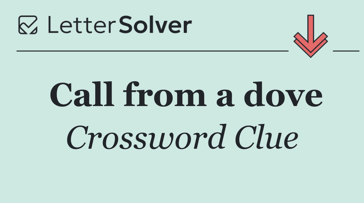 Call from a dove