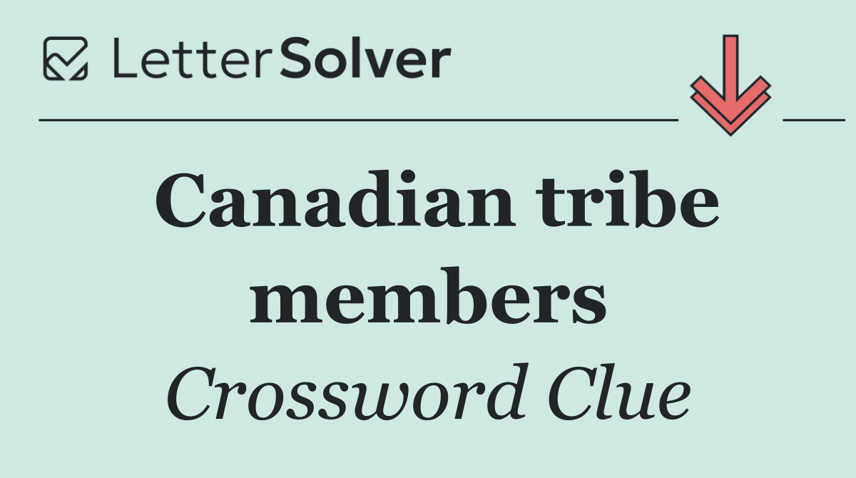 Canadian tribe members