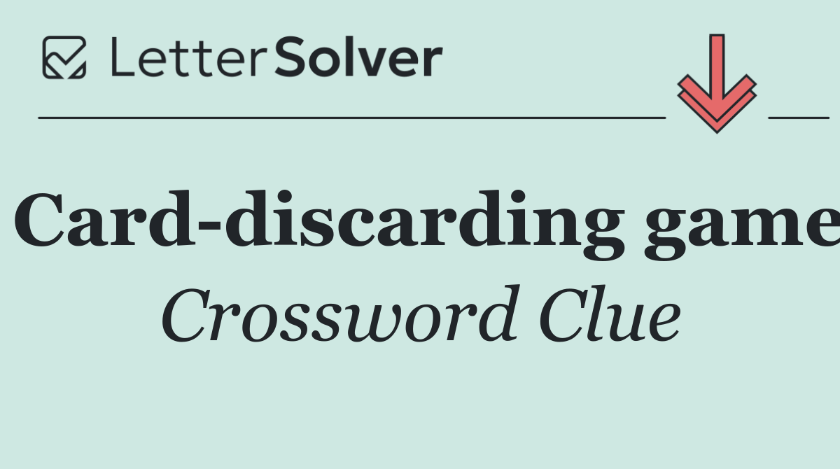 Card discarding game