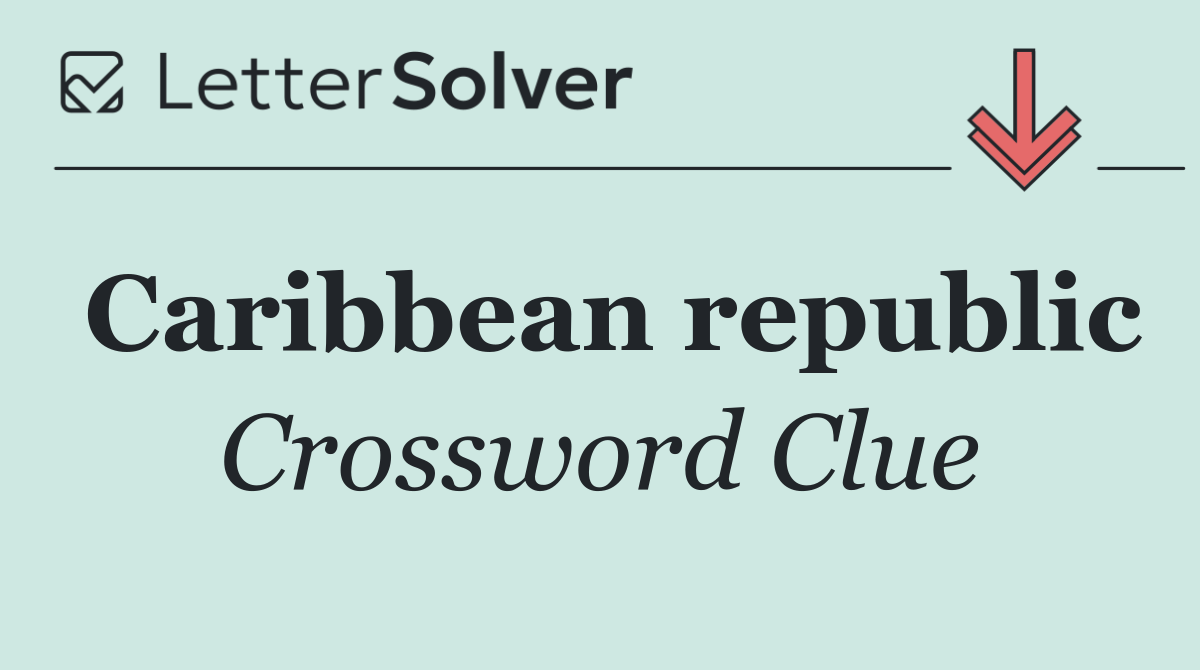 Caribbean republic