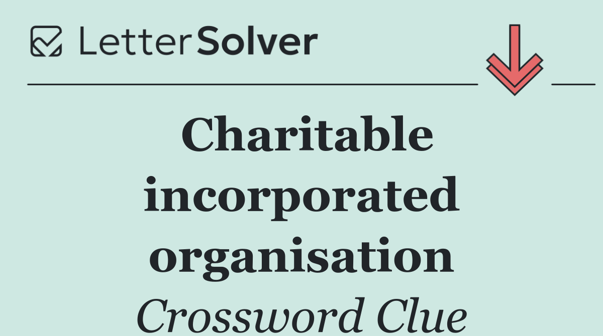 Charitable incorporated organisation