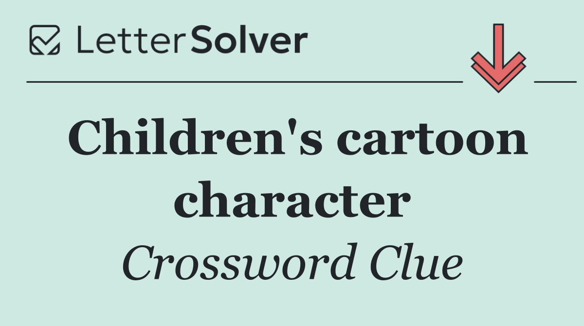 Children's cartoon character