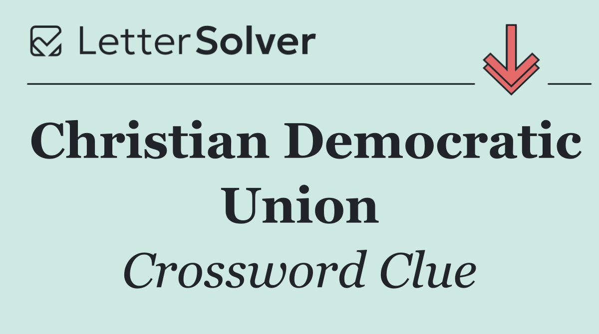 Christian Democratic Union