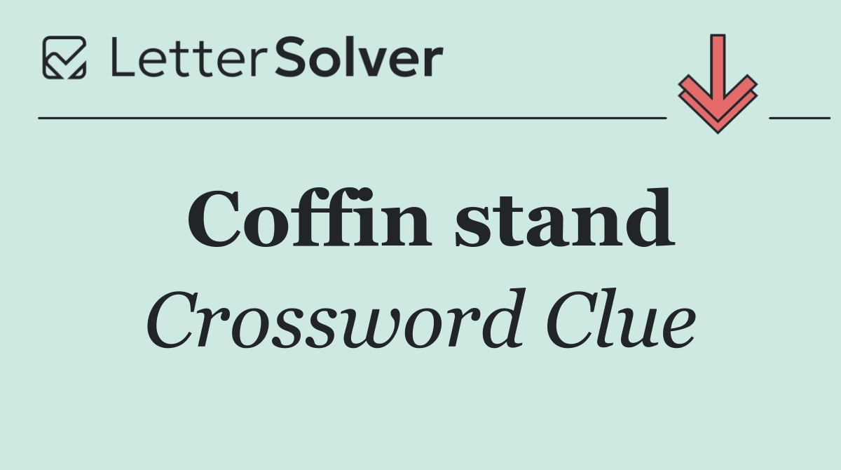 Coffin stand