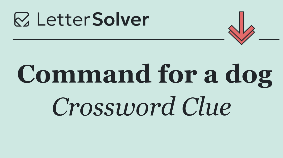 Command for a dog