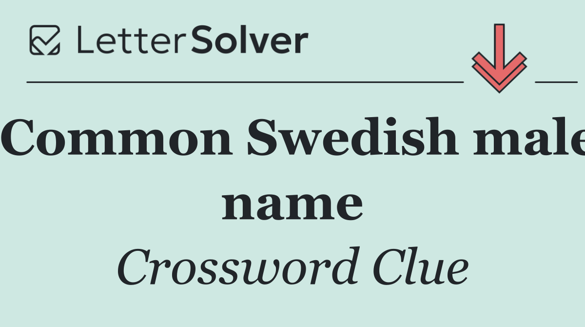 Common Swedish male name