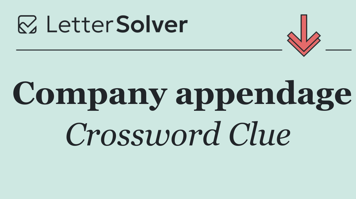 Company appendage