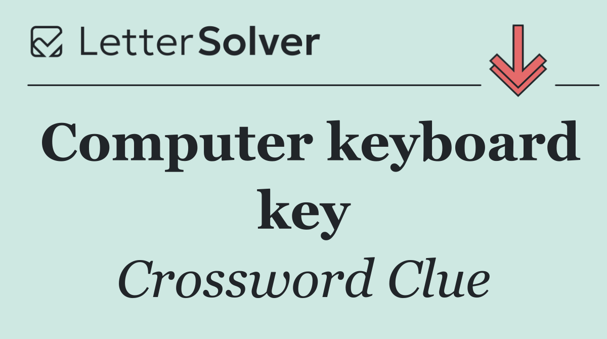 Computer keyboard key