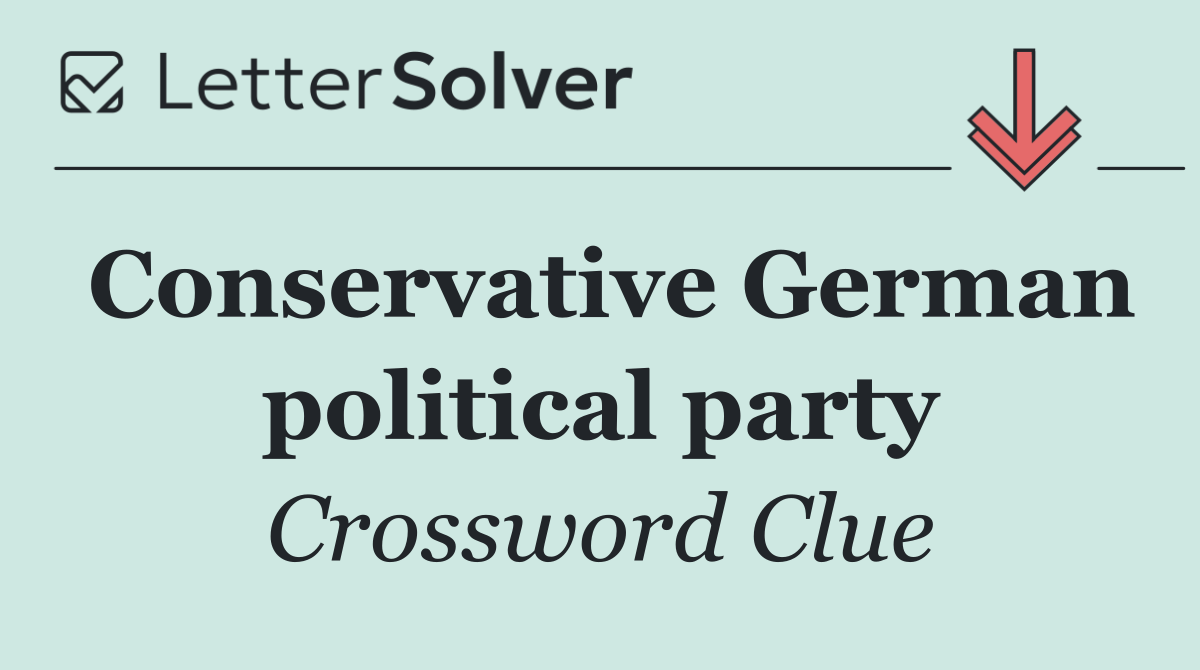 Conservative German political party