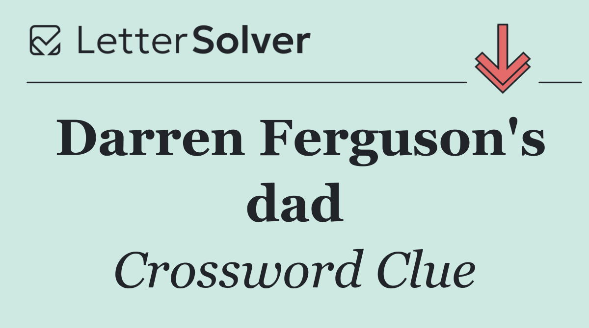 Darren Ferguson's dad