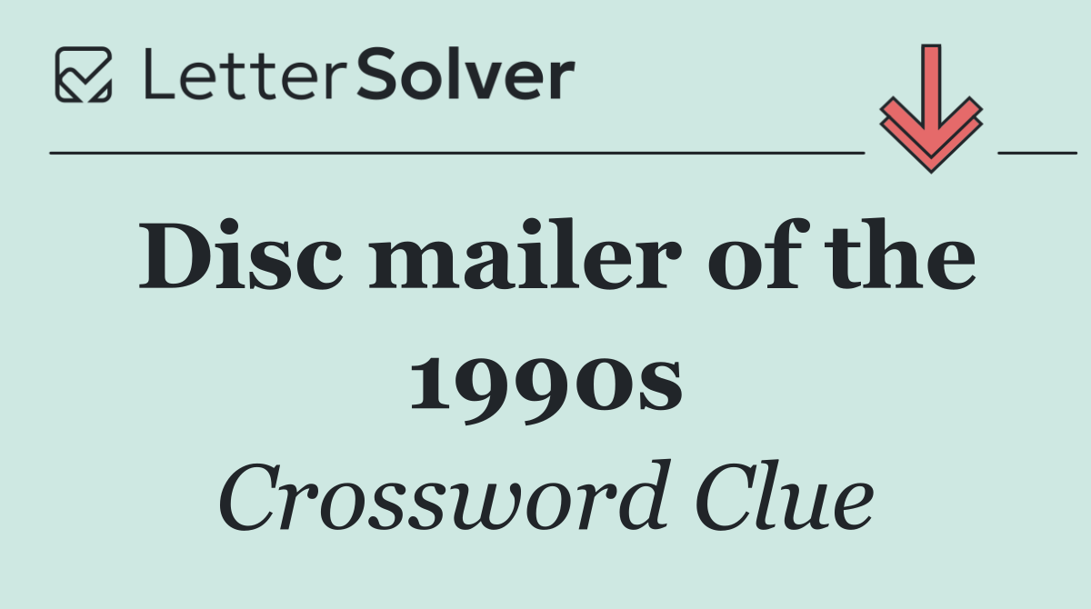Disc mailer of the 1990s