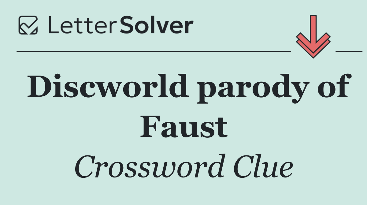 Discworld parody of Faust