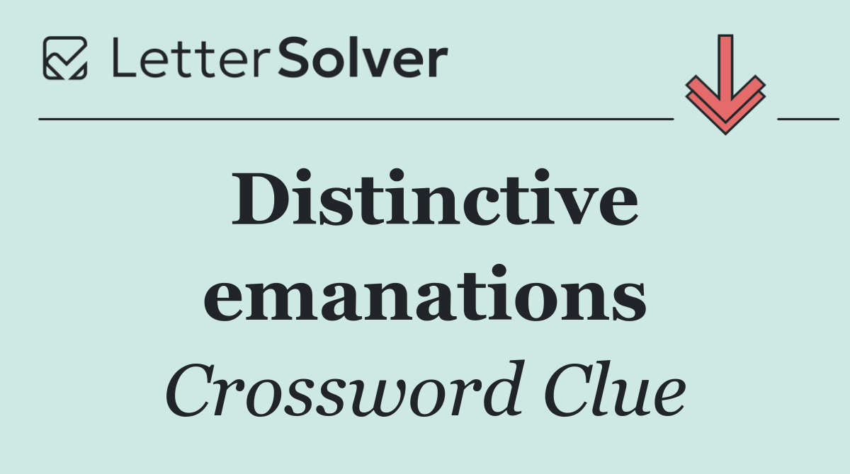 Distinctive emanations