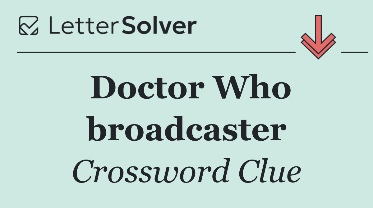 Doctor Who broadcaster