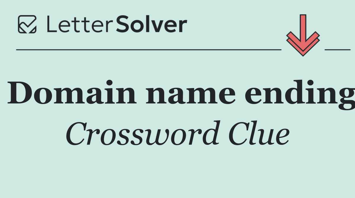 Domain name ending