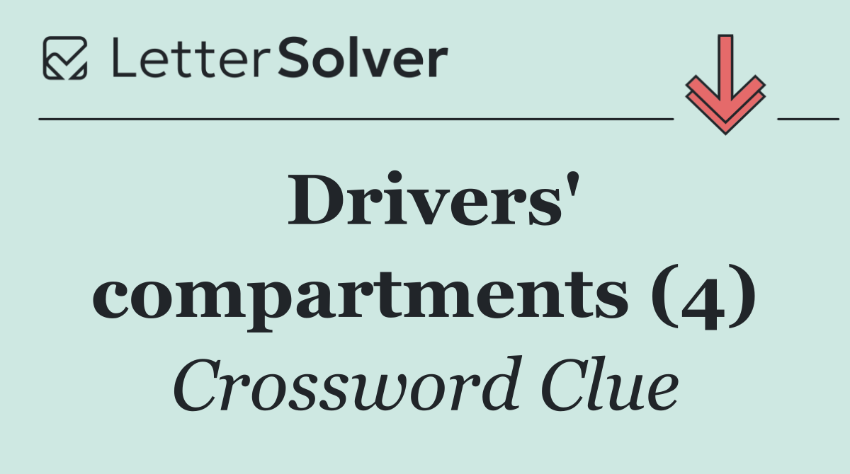 Drivers' compartments (4)