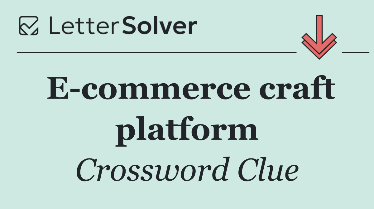 E commerce craft platform