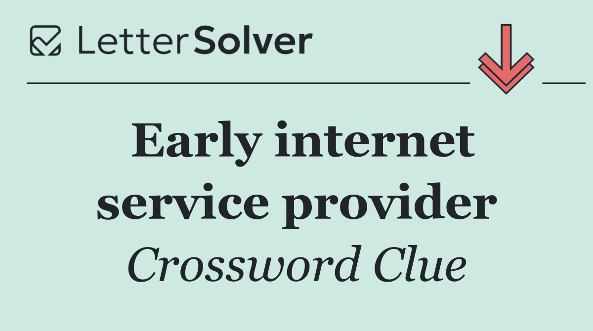 Early internet service provider