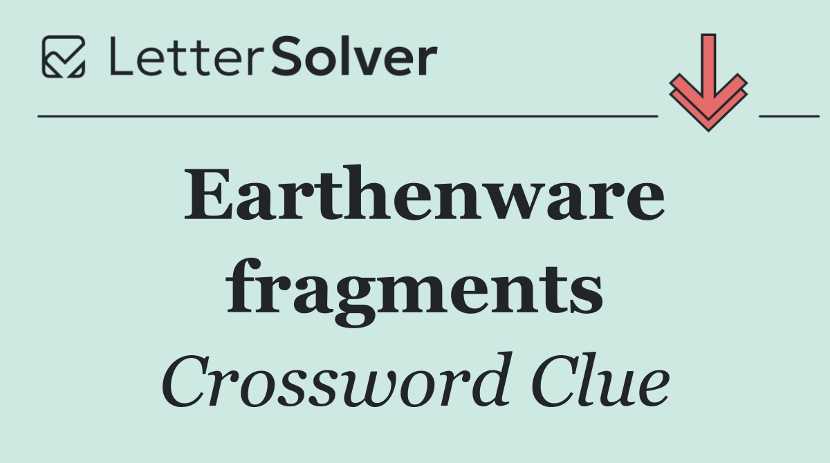 Earthenware fragments