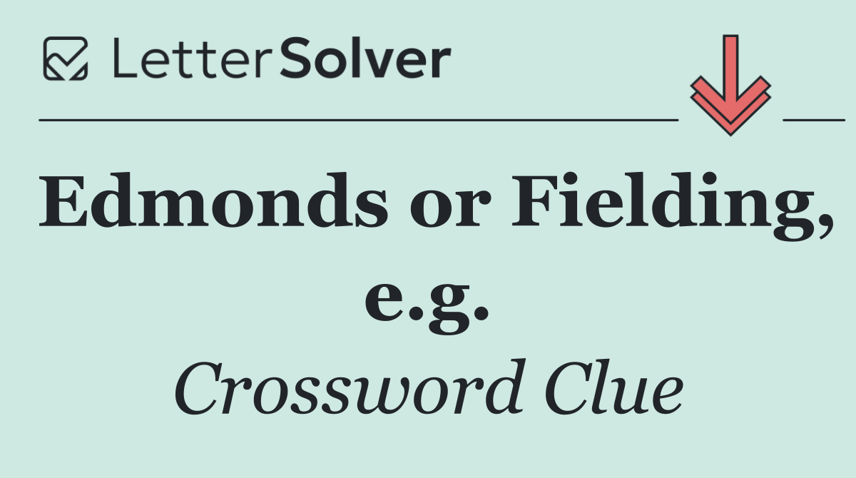 Edmonds or Fielding, e.g.