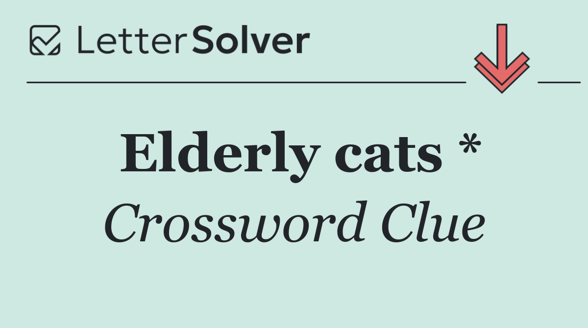 Elderly cats *