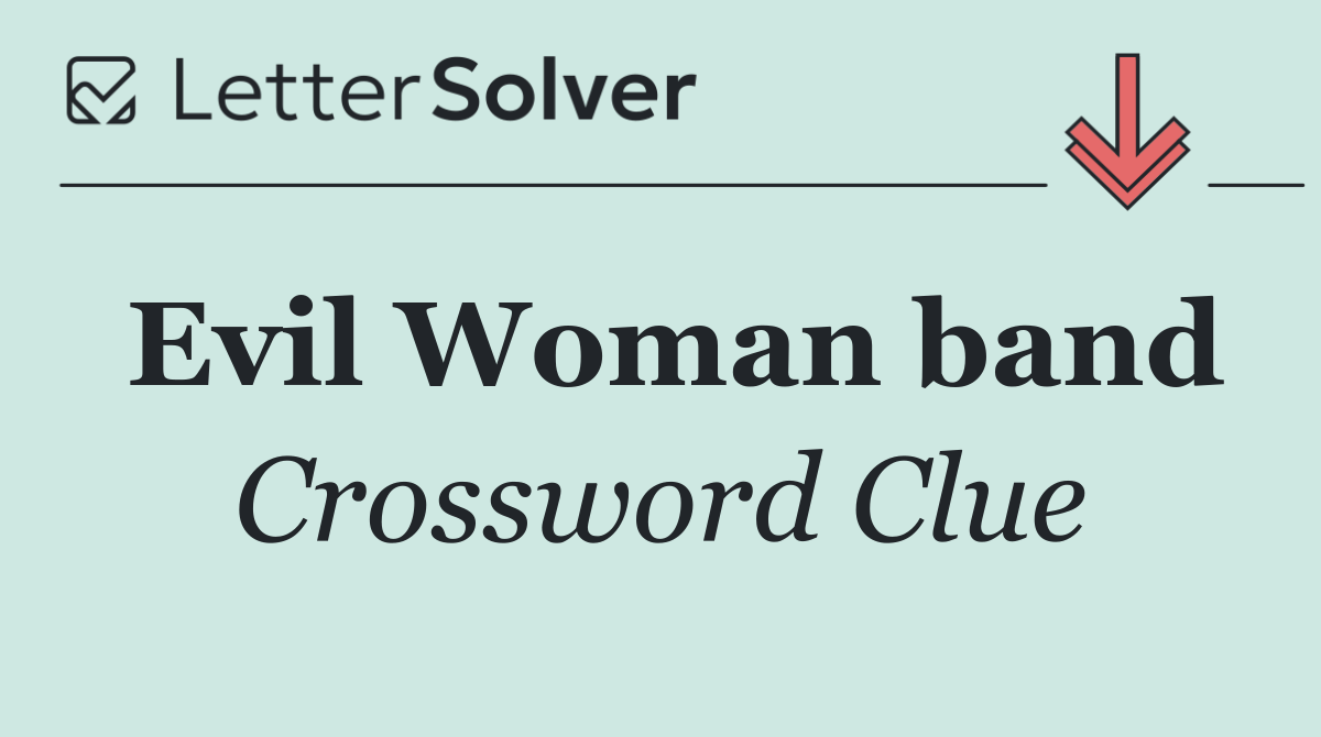 Evil Woman band