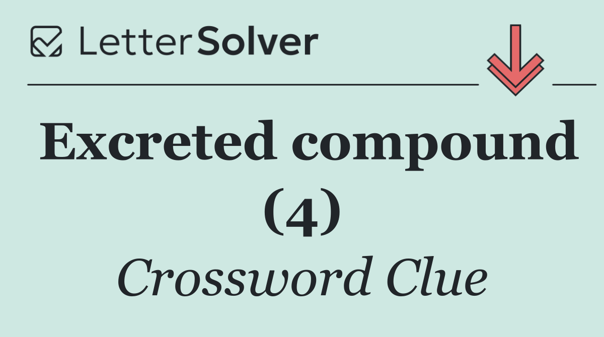 Excreted compound (4)