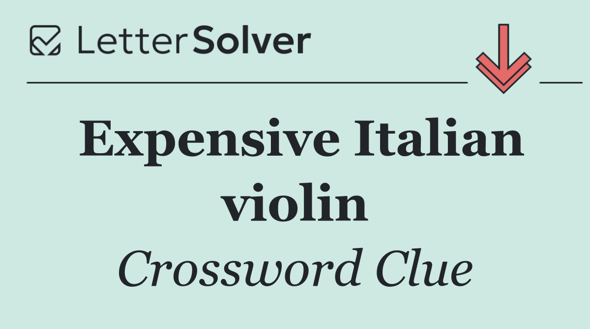 Expensive Italian violin
