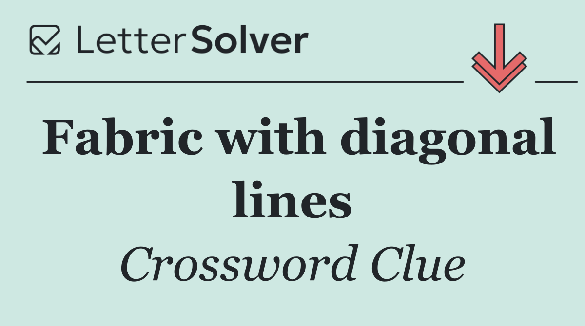 Fabric with diagonal lines